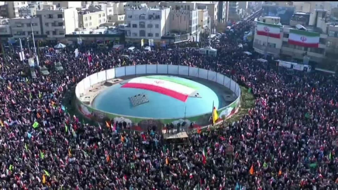 تظاهرات میلیونی مردم ایران در حمایت از امنیت و تمامیت‌ ارضی کشور